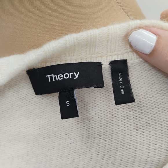Theory Womens Pullover easy cashmere 100% cashmere sweatshirt long sleeve top - Picture 6 of 13